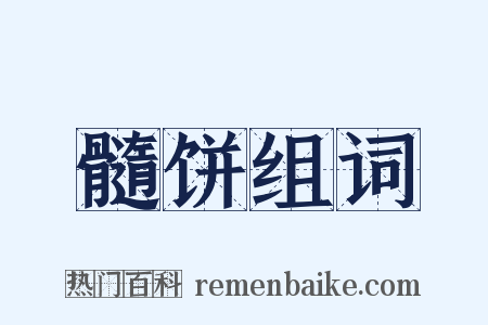 髓饼组词是什么意思的图片
